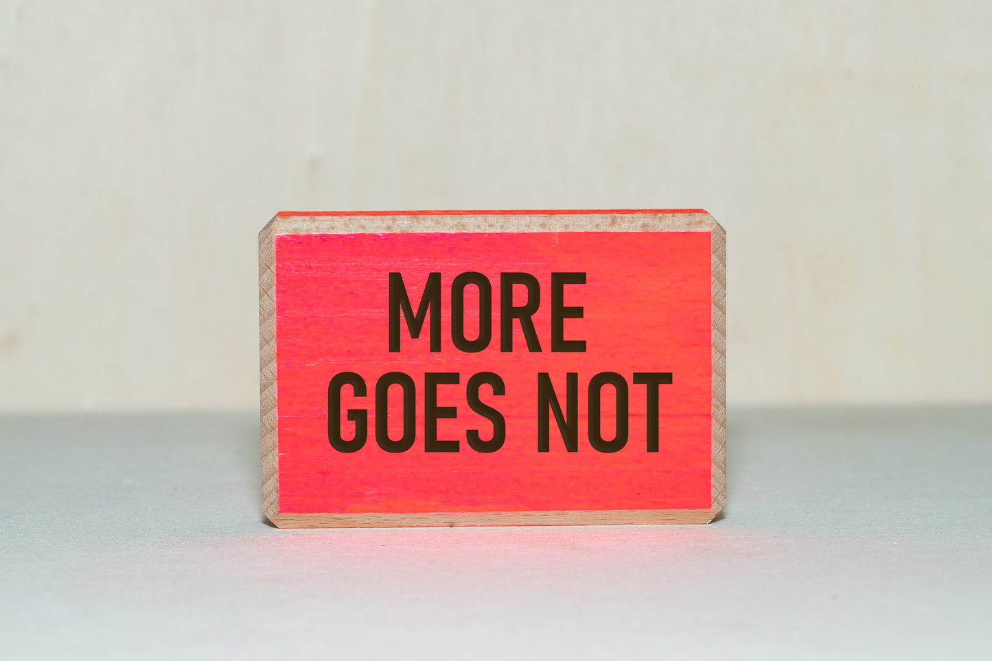 More Goes Not