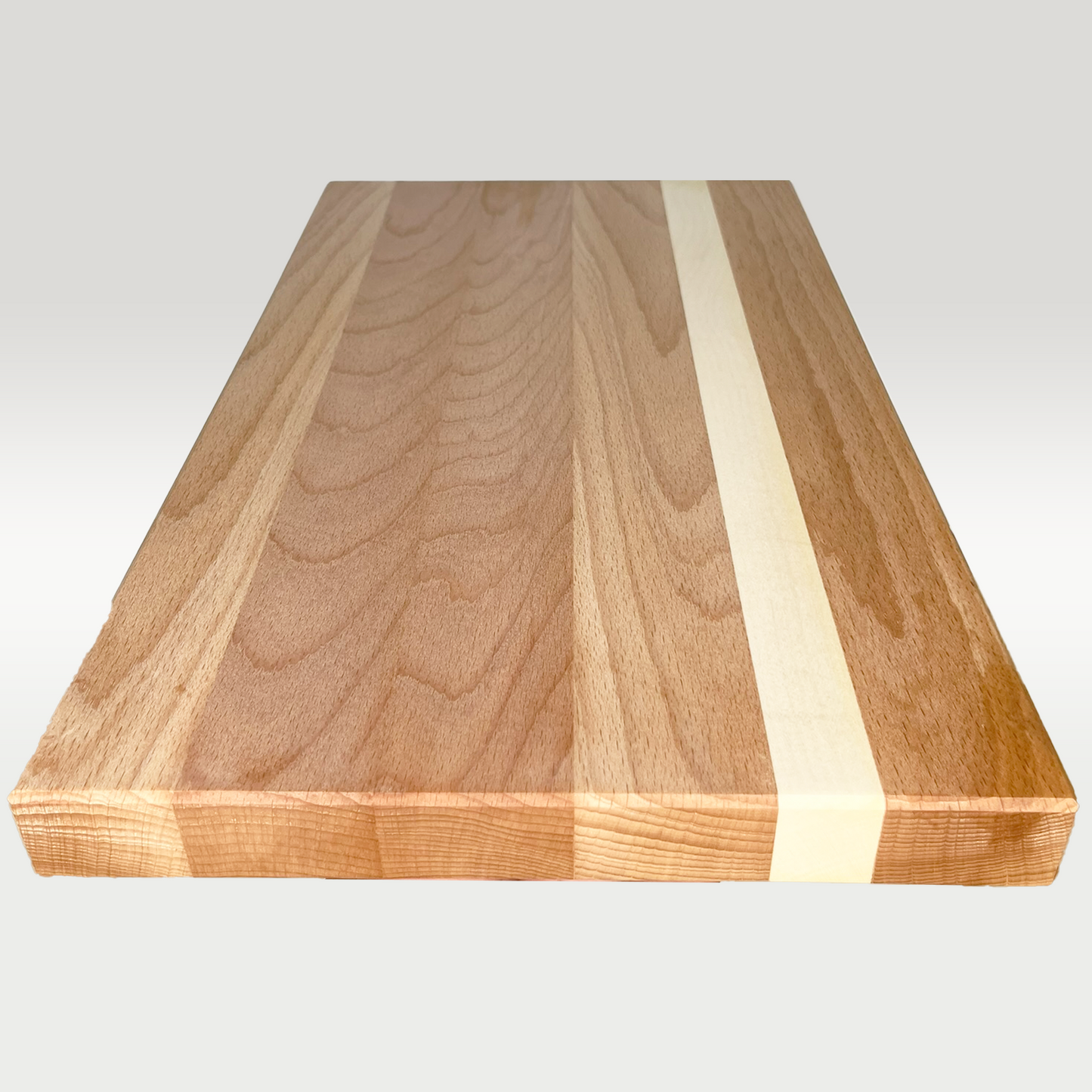 Large cutting board made of beech and maple