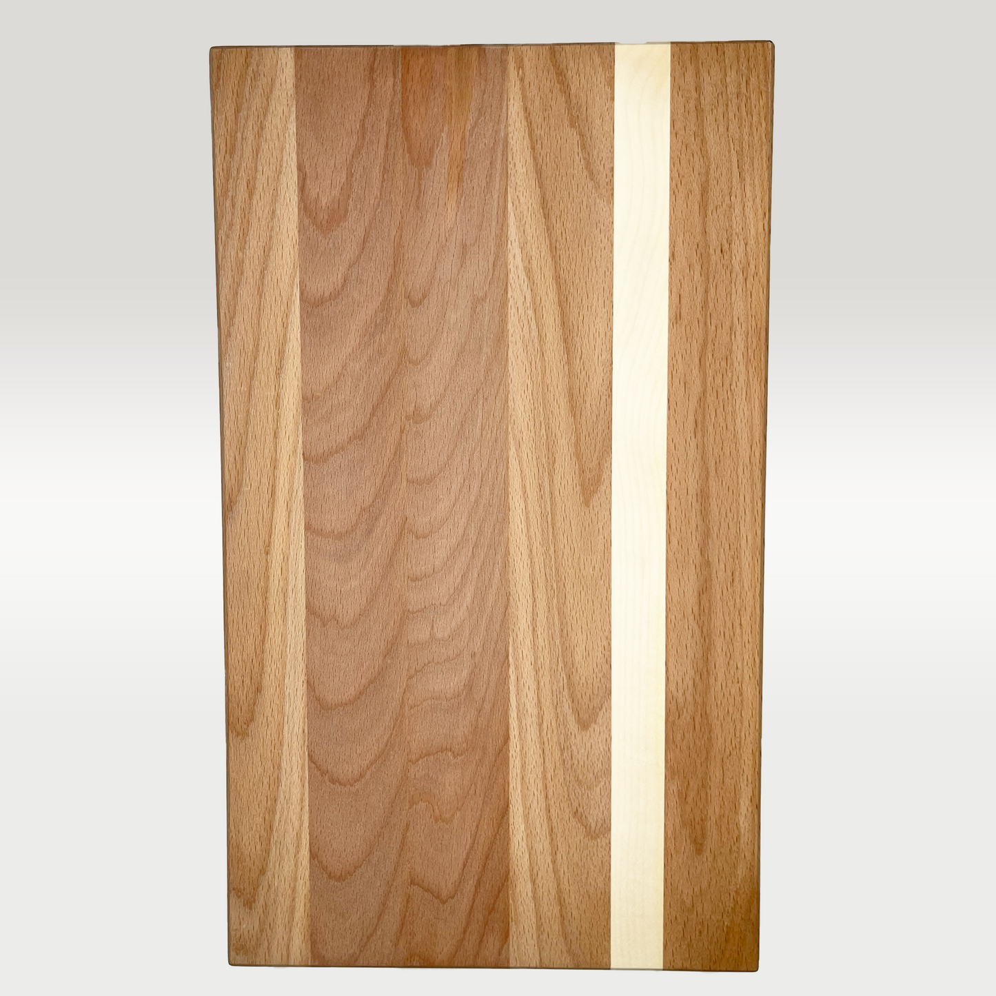 Large cutting board made of beech and maple